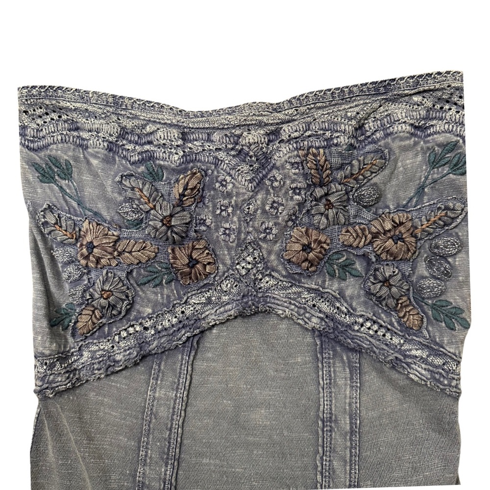 Free People Moroccan Tea Time Dress, Denim Blue, Size XS - Picture 5 of 5